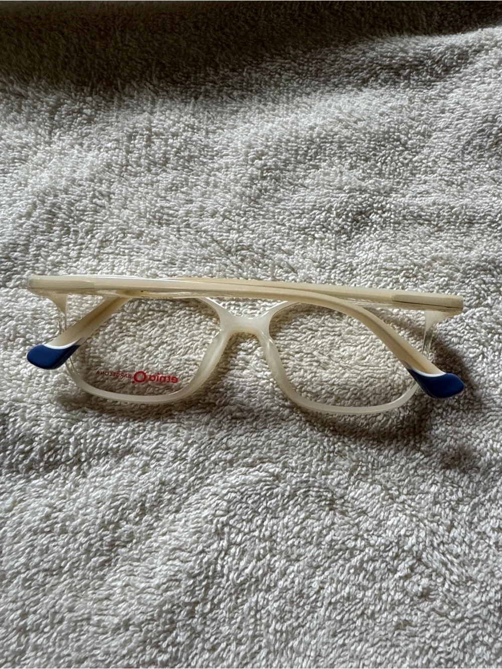 Ethnic Barcelona Etosha white acetate eyeglass frames Made in Spain New